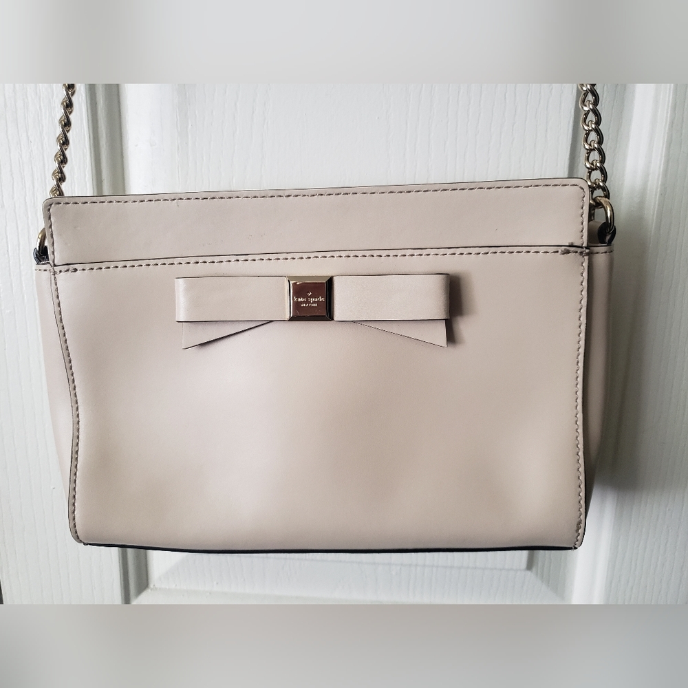 Kate Spade Bow Cream Crossbody Bag